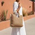 HEIR BNB Woven Straw Beach Tote — Jamaica Carry