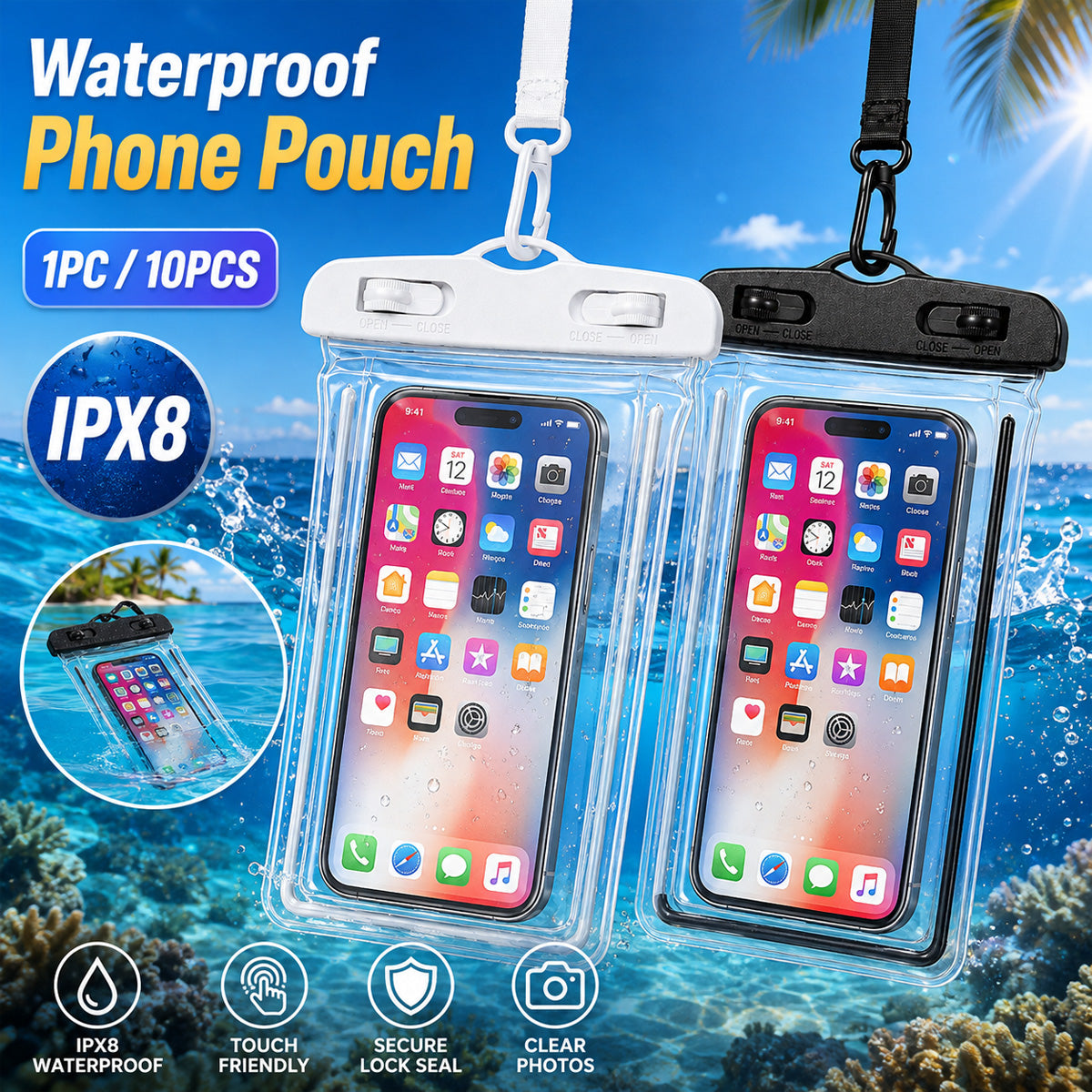HEIR BNB Waterproof Phone Pouch — Beach Filming Essential